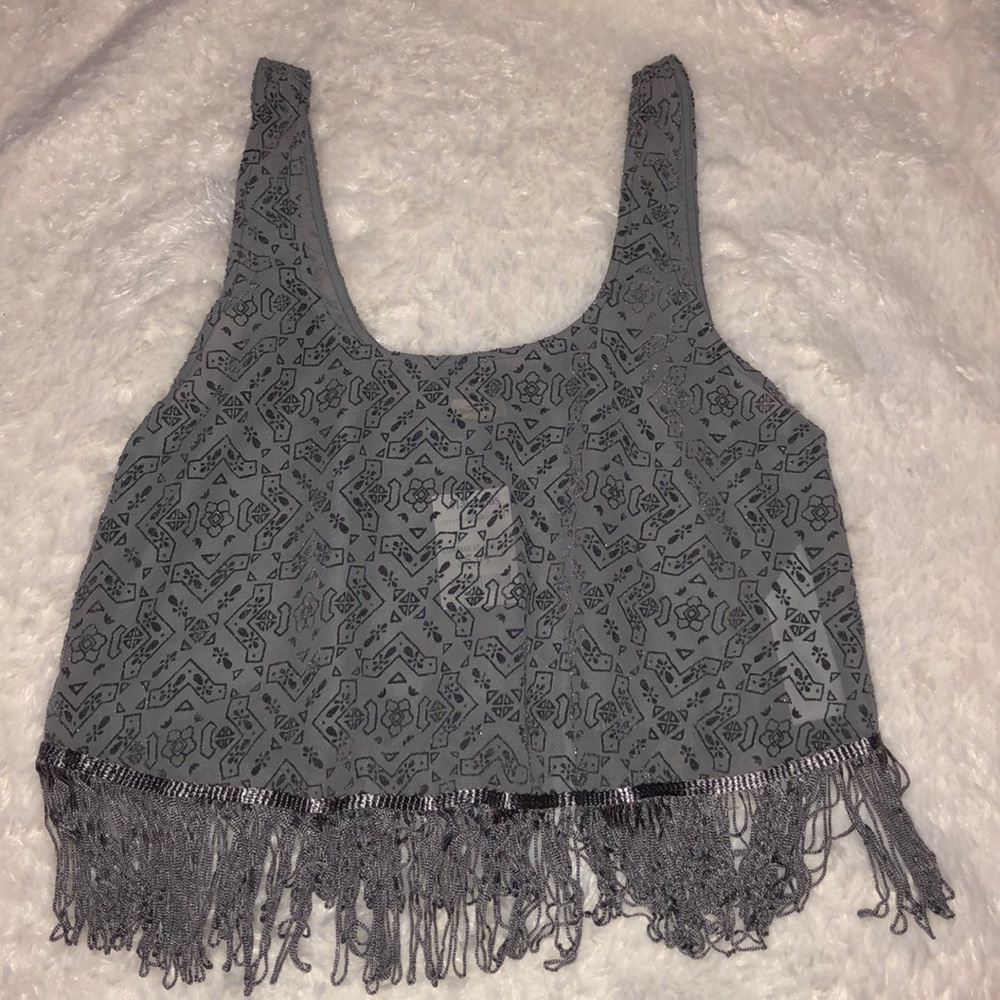 Hollister Fringe Crop top
